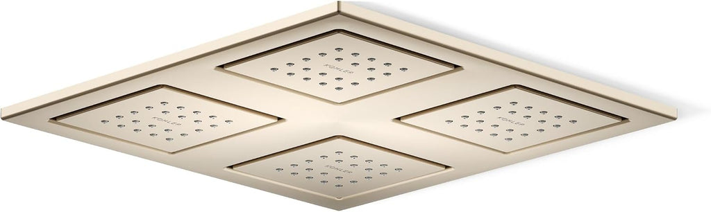 Kohler 98740-BV WaterTile® Rain Overhead shower panel with four 22-nozzle sprayheads, Vibrant Brushed Bronze