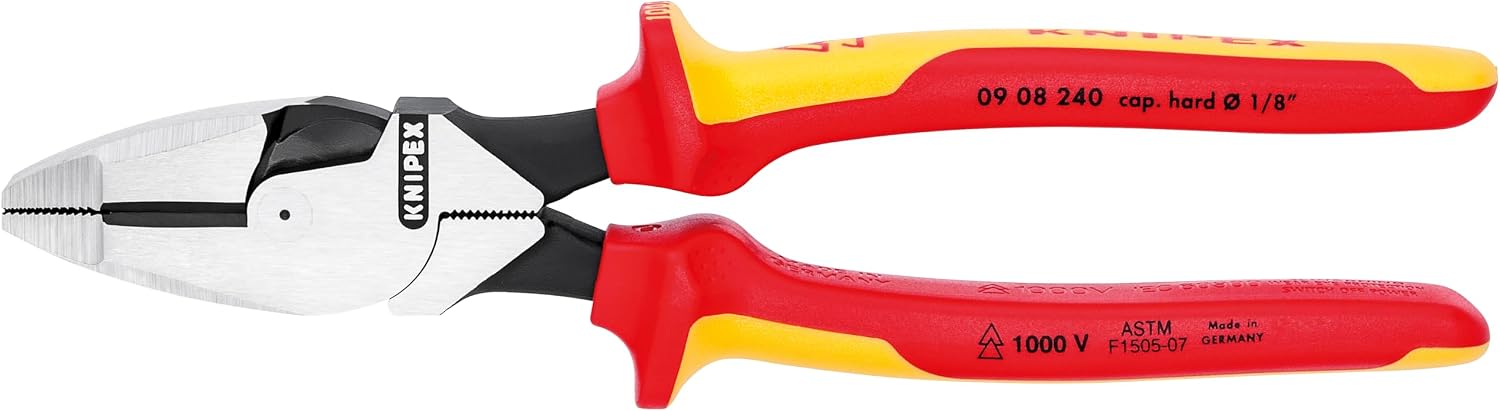 KNIPEX Tools 989822US 5-Piece 1000V Insulated High Leverage Pliers and Screwdriver Tradesman Tool Set (9K989822US)