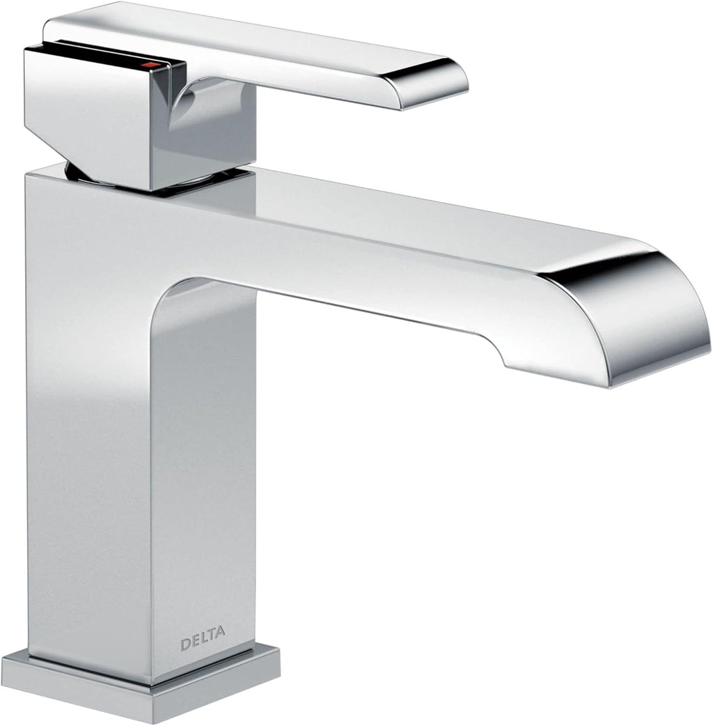 Delta Faucet Ara Single Hole Bathroom Faucet, Single Handle Bathroom Faucet Chrome, Bathroom Sink Faucet, Chrome 567LF-LPU