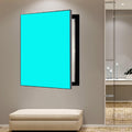 Electrical Panel Cover One-color Screen Electrical Panel Cover, Rectangle Fuse Box Protective Lid Decorative Wall, Plastic Frame Breaker Box Cover with Traceless Nails(Style12,WXH-50 x 60CM-19.7 x 23.