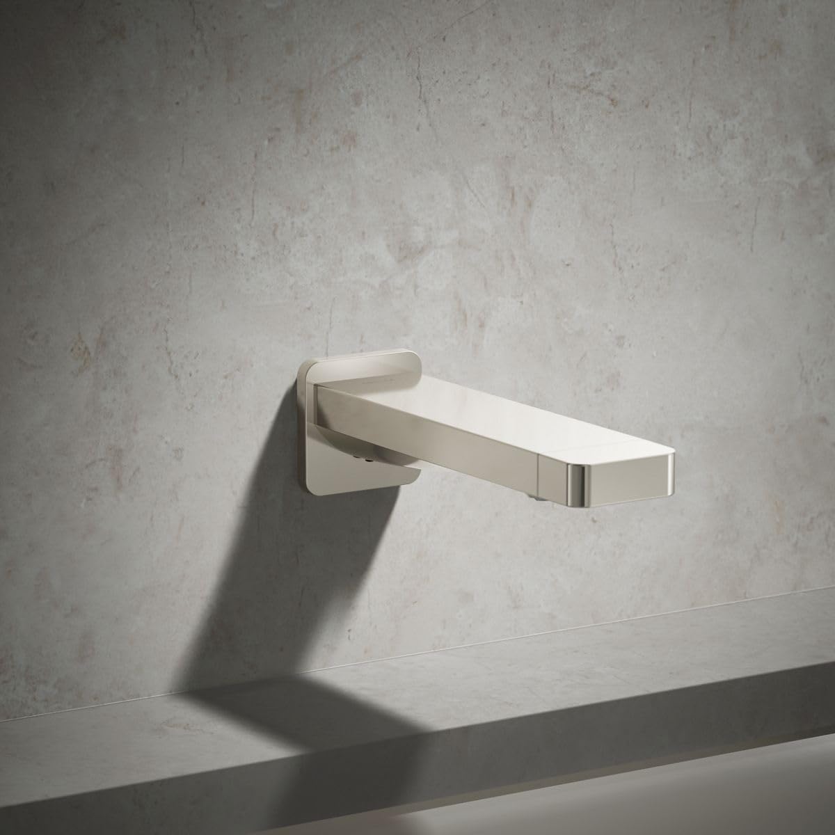 Kohler 23510-SN Parallel® Wall-Mount Bath spout, Vibrant Polished Nickel