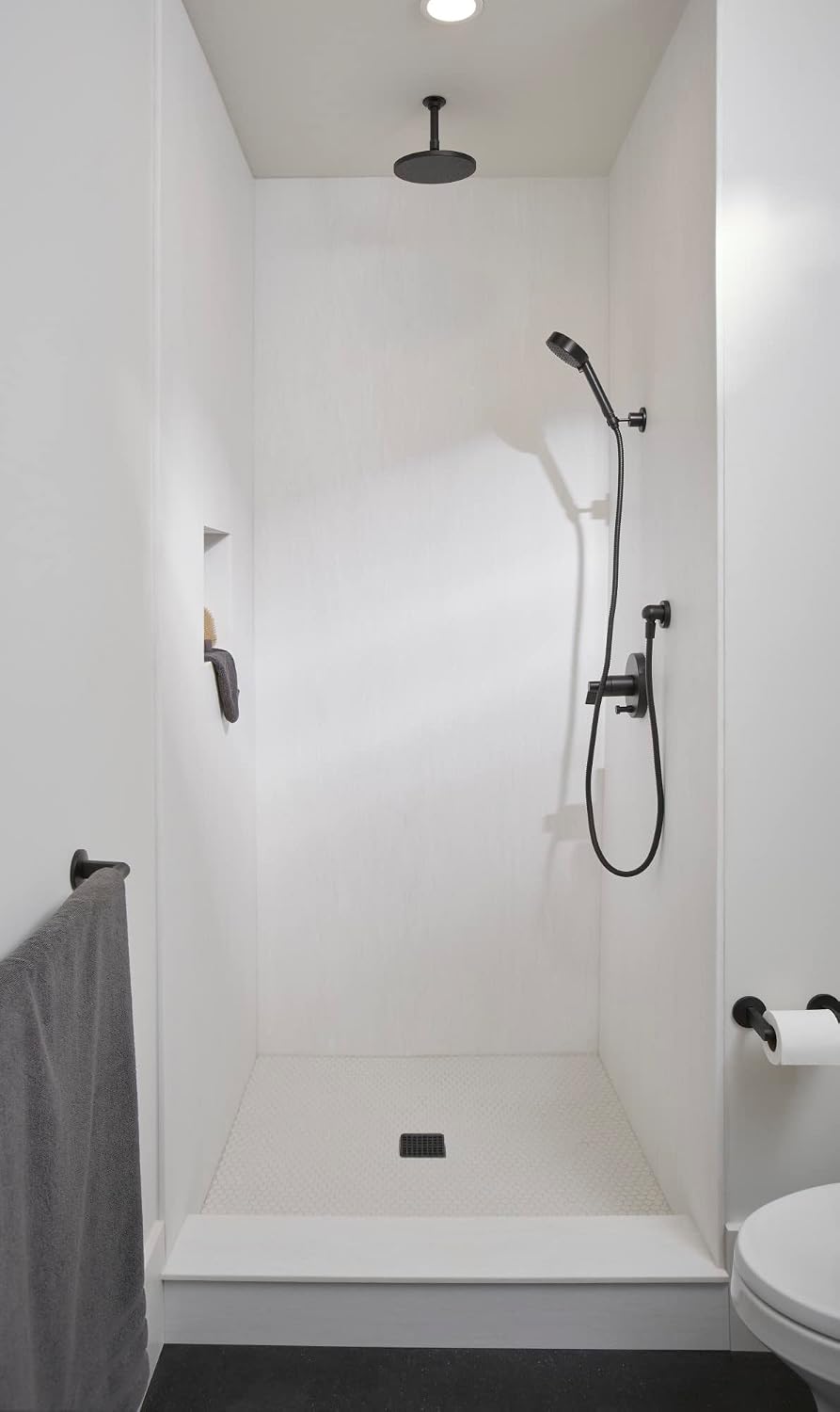 Kohler 7394-BL Shower Arm And Flange, Matte Black