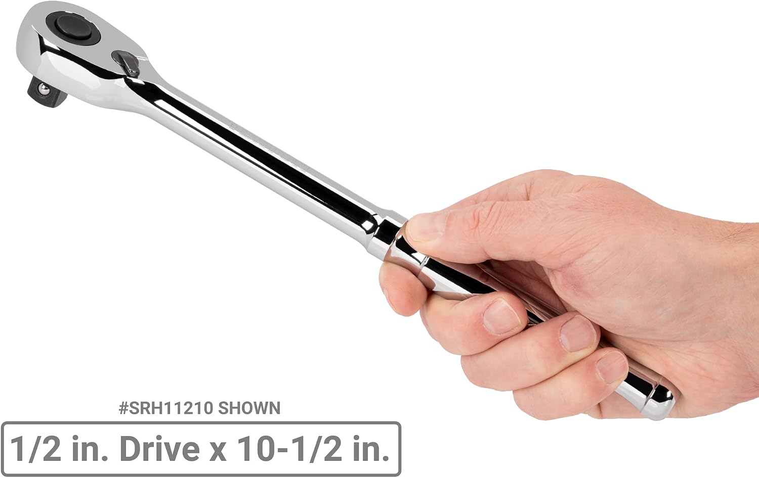 TEKTON 1/2 Inch Drive Quick-Release Ratchet Set, 3-Piece (10-1/2, 18, 24 in.) | SRH92104