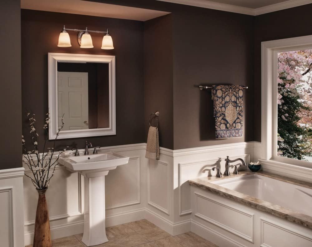 Progress Lighting P3029-74 Victorian Bath & Vanity, 24-1/2-Inch Width x 8-1/2-Inch Height, Bronze
