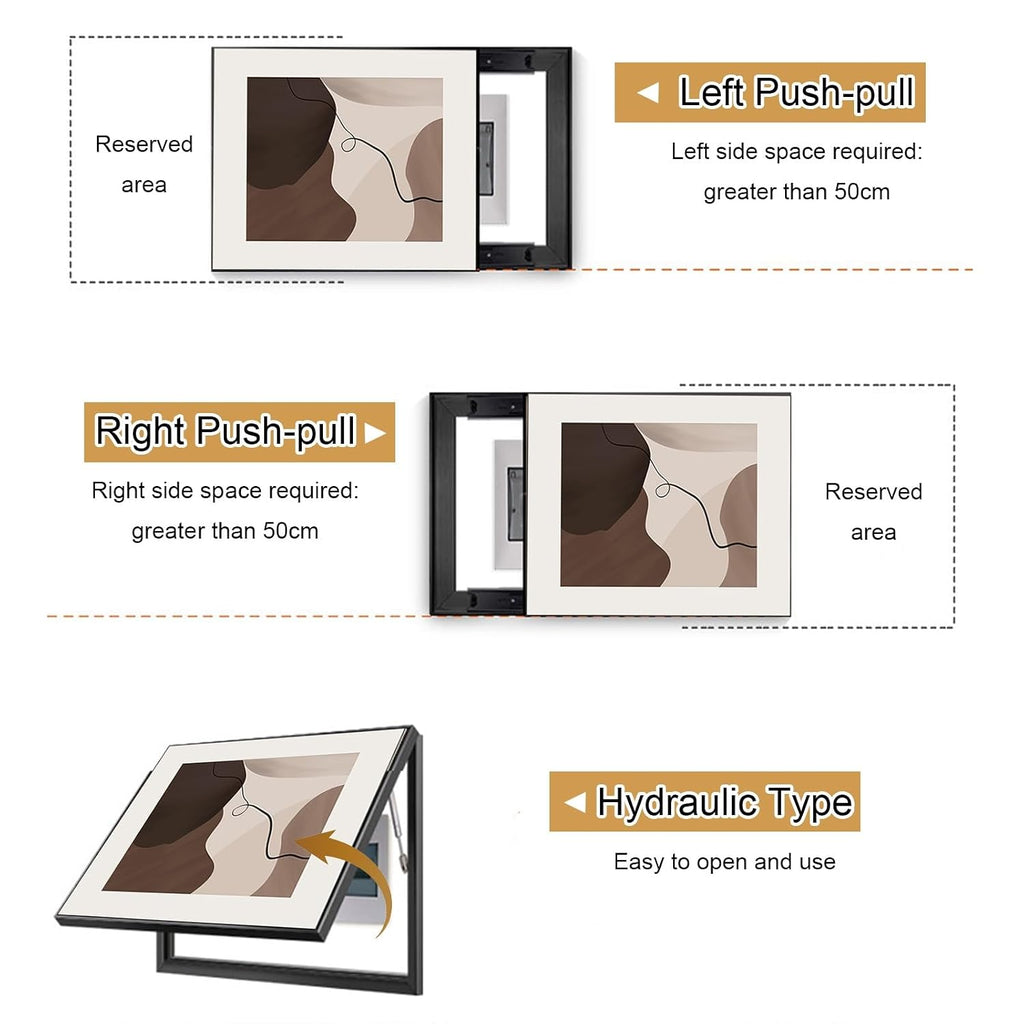 Circuit Breaker Box Cover, Electrical Panel Cover, Hanging Electric Meter Box Art Hide Decorative Paintings, Suitable for Living Rooms, Hotel(Brown 6,55 * 45cm/21.6 * 17.7in)
