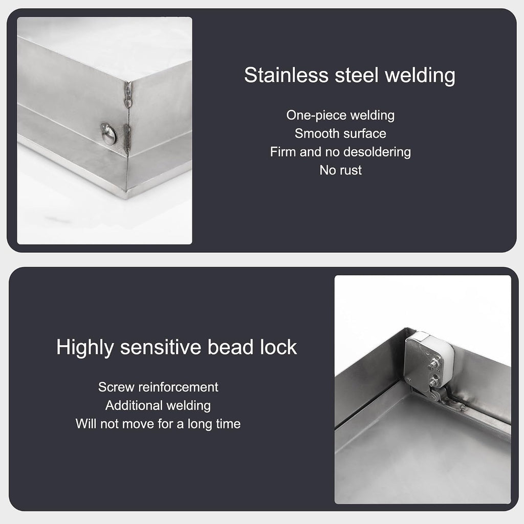 Stainless Steel Access Panel - 10x10in Outdoor Kitchen Access Door for BBQ Pit, Perfect for Drywall, Plumbing, Electrical, Weather-Resistant & Durable Access Solution
