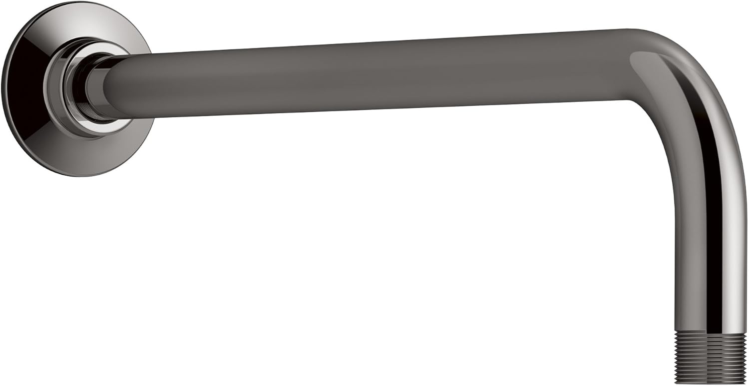 Kohler 10124-TT Right angle showerarm and flange, Titanium