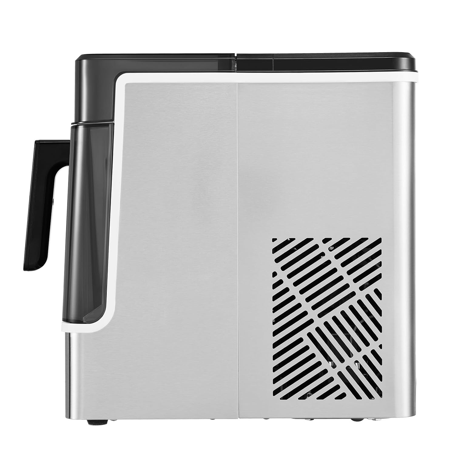 VEVOR Countertop Ice Maker, 32 Cubes Ready in 15 Mins, 46lbs in 24Hrs, Self-Cleaning Portable Ice Maker with Convenient Ice Transfer, Ice Machine with 2 Sizes Ice Cube for Home Kitchen Office Party