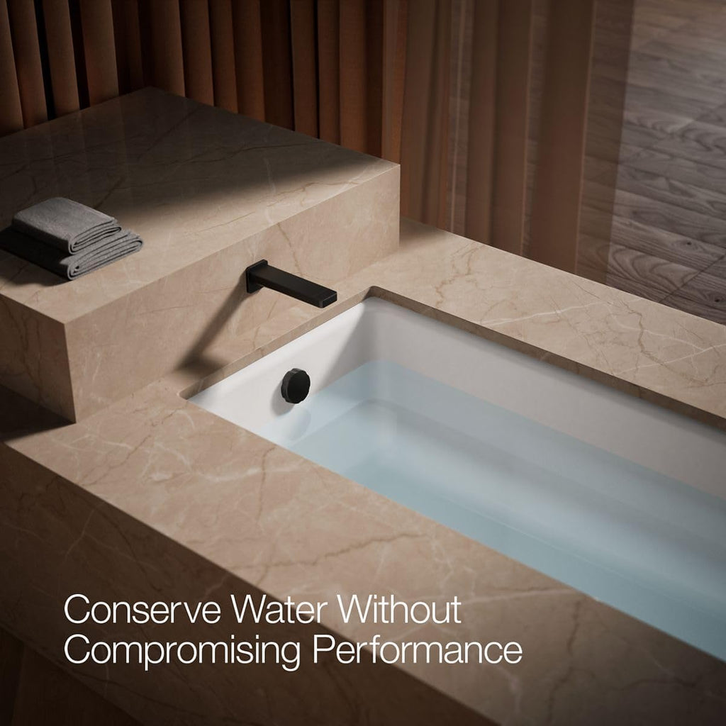 Kohler 23510-BL Parallel® Wall-Mount Bath spout, Matte Black