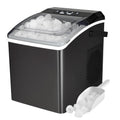 Koolatron Ice Makers Countertop Portable Ice Machine 2 Sizes Bullet Ice Cubes Ready in 6 Mins 26.5lbs/Day with Ice Scoop and Basket Digital Controls LED Indicators for Parties/Home/Office/Bar, Black
