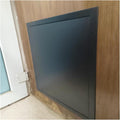 0.5 0.7 0.8 1 1.3 1.5 1.6 1.8 2ft Square Metal Access Door with 4 Screws, Plumbing Access Panel for Drywall, Small Plumbing Electrical Wall Hole Cover(Black,40x60cm/15.7x23.6inch)