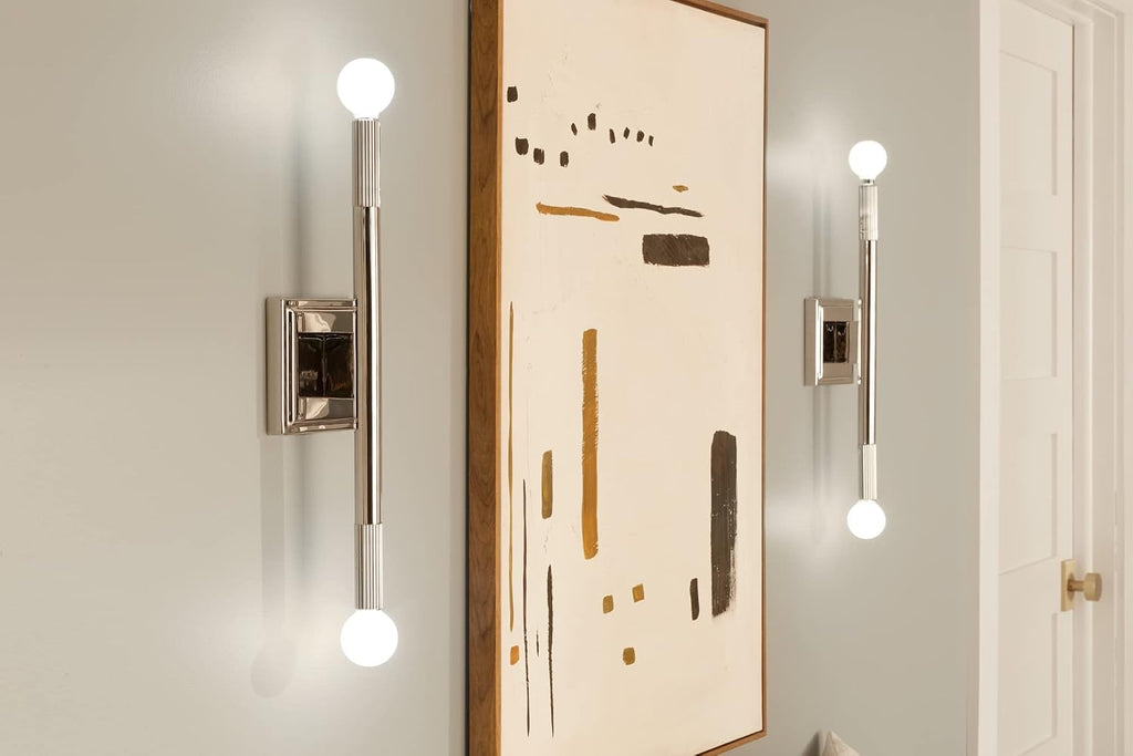 Kichler Odensa 17 Inch 2 Light Wall Sconce in Polished Nickel