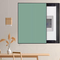 Vertical Breaker Box Cover for Decorative Electrical Panel, Indoor Fuse Box Cover for Wall Artative, Hide Meter Electric Cover with Sliding Design(Green,40x50cm(15 3/4x19 3/4'))