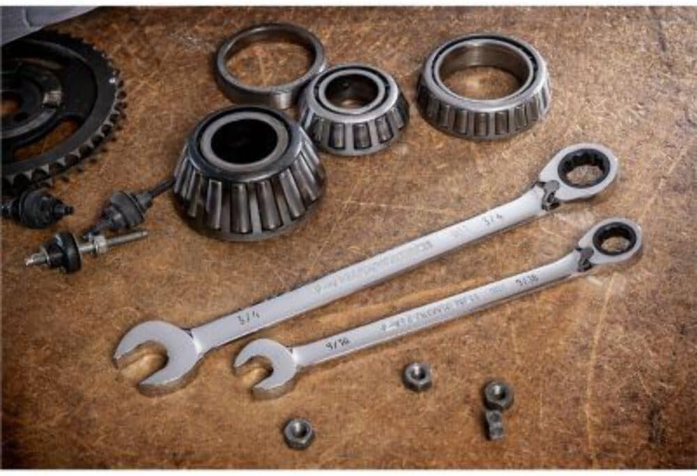 GEARWRENCH 14 Piece 90-Tooth 12 Point SAE Reversible Ratcheting Wrench Set | 86660