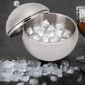 Ice Buckets for Parties Insulated Hotel Bucket/Beverage Bucket, Stainless Steel Double Wall Container Champagne Barrel with Cover for Wedding Parties