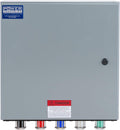 Camlock Connection Box, 400 Amp, 120/208V, 3 Phase, 4 Wire, NEMA 4/12 with Camlock Series 16 Female Outputs, Double Set Screw Wall-Mount Power Distribution Box, BLK/RED/BLU/WHT/GRN