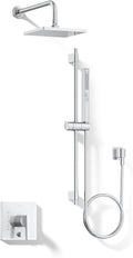Kohler K-26273-G-CP Honesty Shower Kit with Showerhead, Handshower, and Trim, 1.75 gpm, Polished Chrome