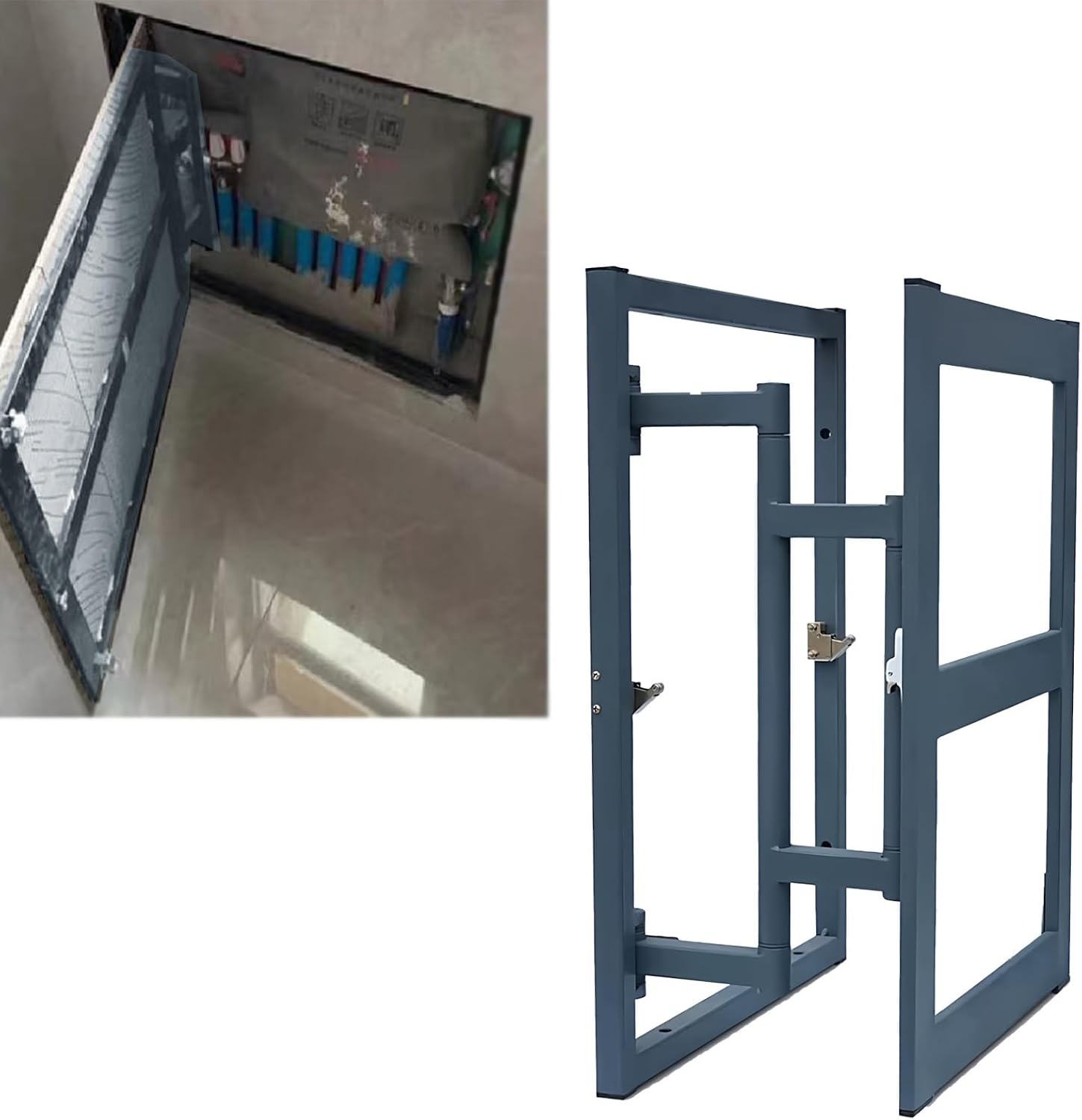 Concealed Access Panel for Plumbing & Electrical - Steel Frame Drywall Inspection Hatch Cover 12x12, 14x14, 16x16 inches - Easy Installation, Durable & Secure Solution
