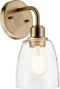 Kichler Meller 11.25 Inch Wall Light, 1 Light Exterior Wall Sconce in Champagne Bronze, (11.25' H x 5.5' W), 5100CPZ