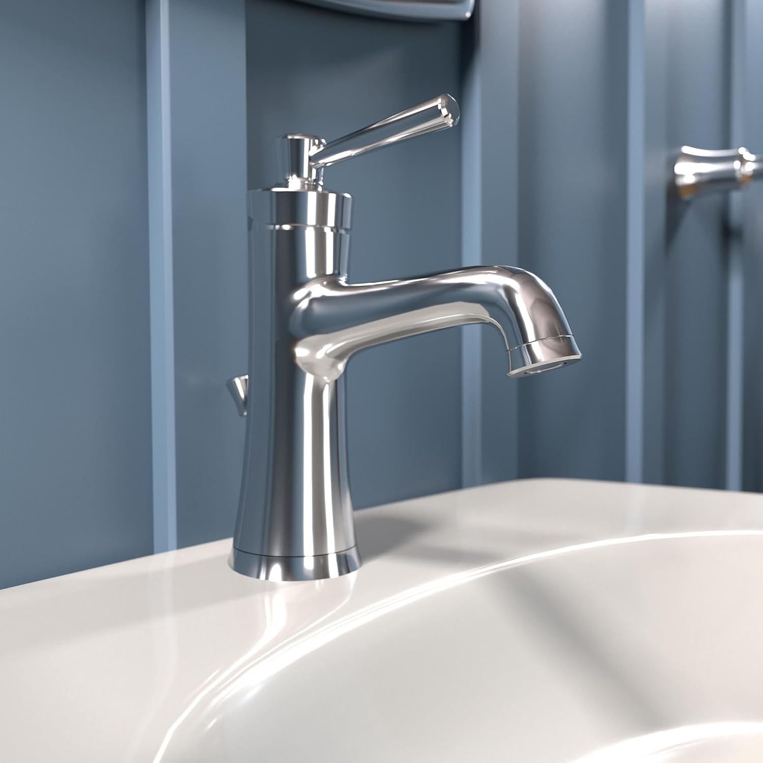 hansgrohe Joleena Transitional 1-Handle 1 8-inch Tall Bathroom Sink Faucet in Chrome, 04773000