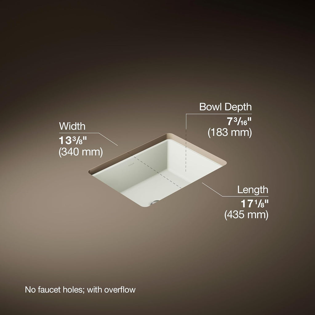 KOHLER Verticyl Rectangle under-mount bathroom sink