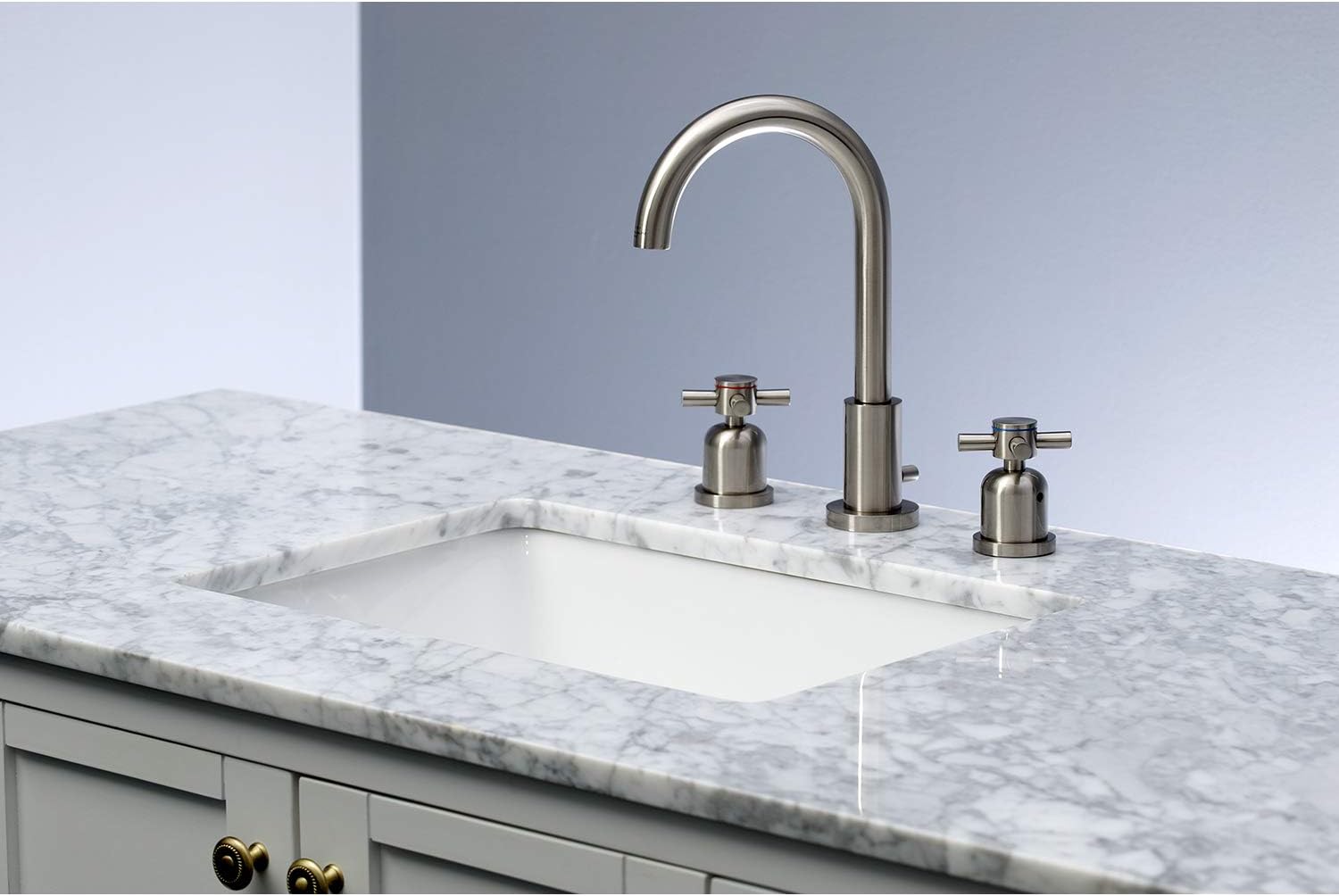 Kingston Brass FSC8928DX Concord Widespread Bathroom Faucet, Brushed Nickel, 10 x 5.38 x 10.06