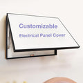 Electrical Panel Cover Distribution Cover Customizable Screen, Electric Panel Cover with Hydraulic Lever, Flip Cover Breaker Box Cover Wall Mount, 5 Frame Colors(Black,WXL-60 x 40CM-23.6 x 15.7')