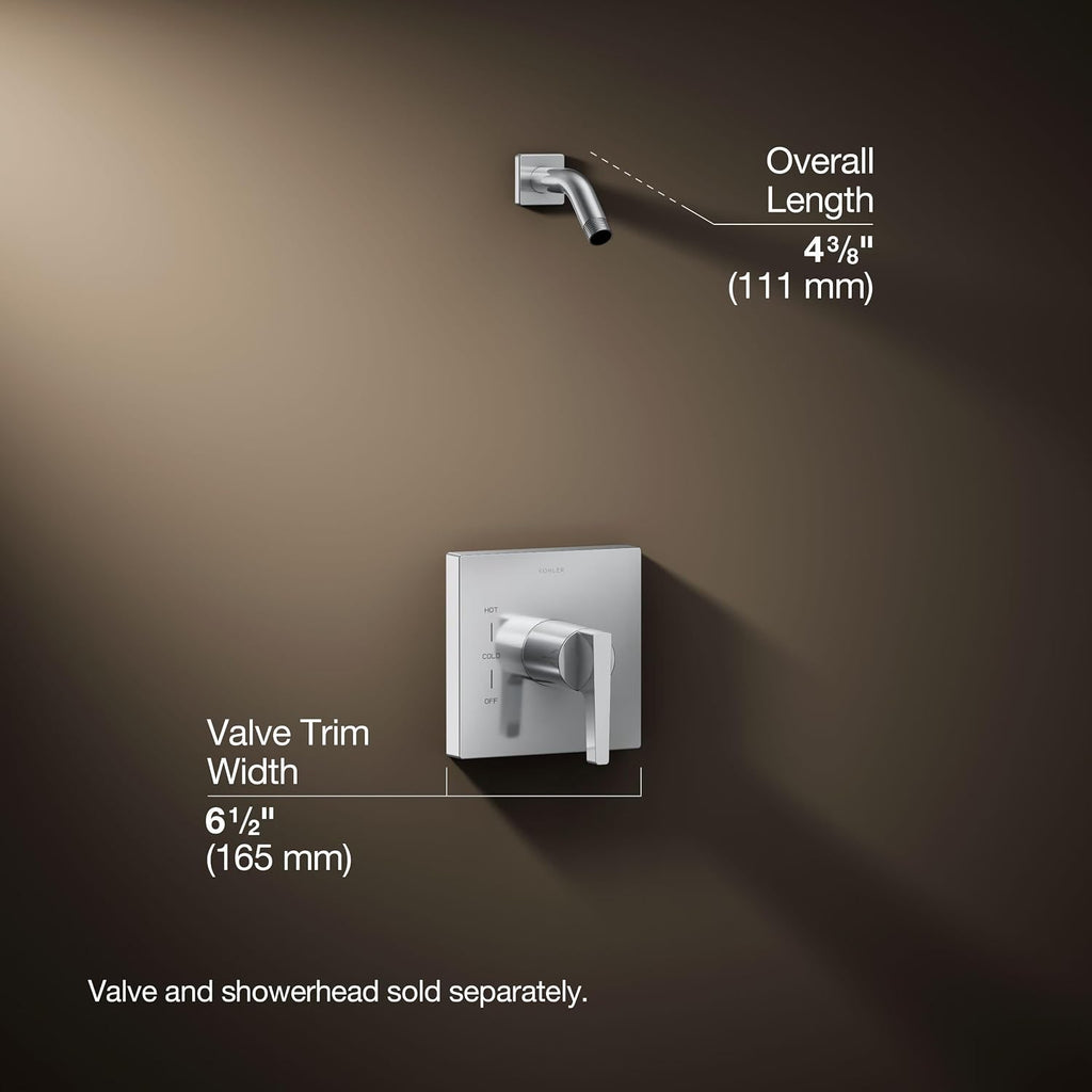 Kohler TLS99764-4-CP Rite-Temp Shower Valve Trim with Lever Handle