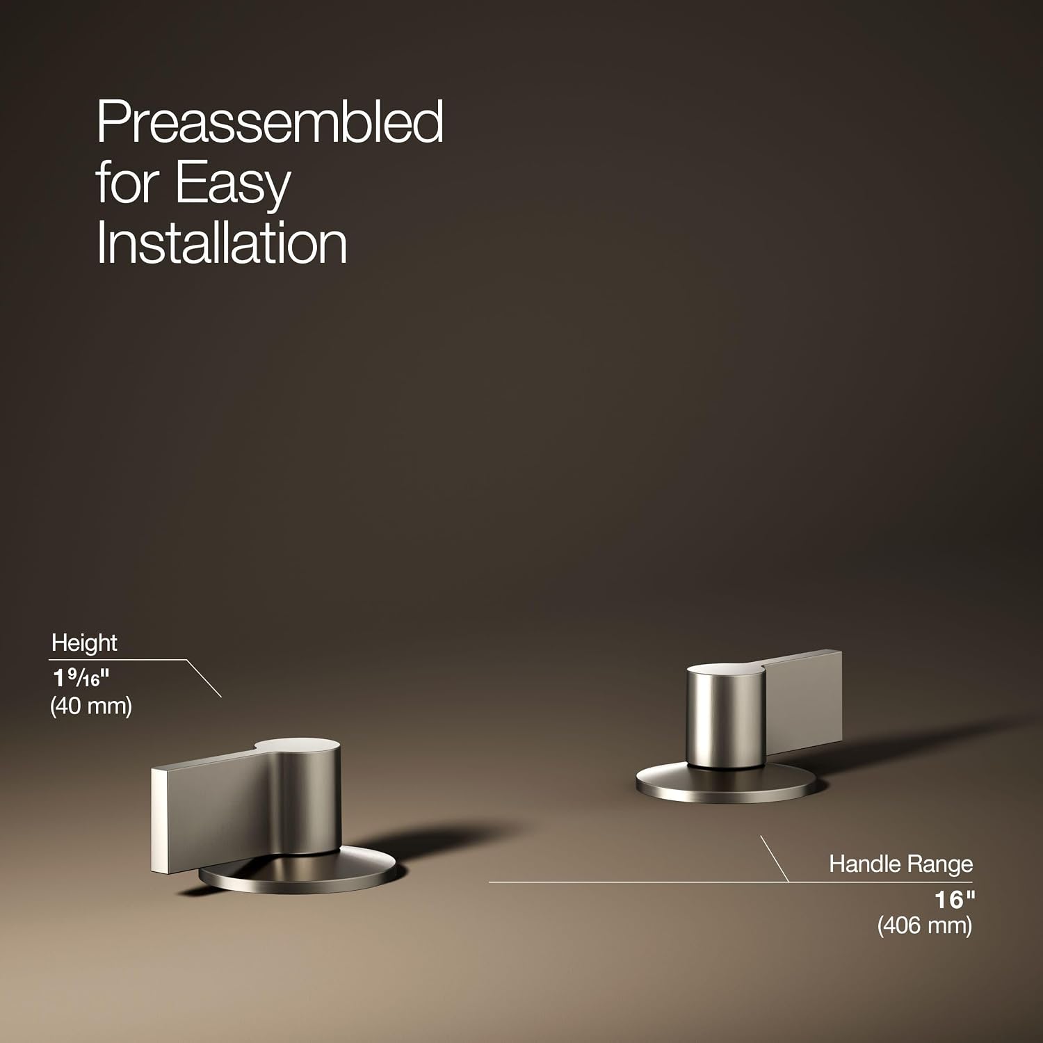 KOHLER Components Bathroom Sink Handles With Lever Design
