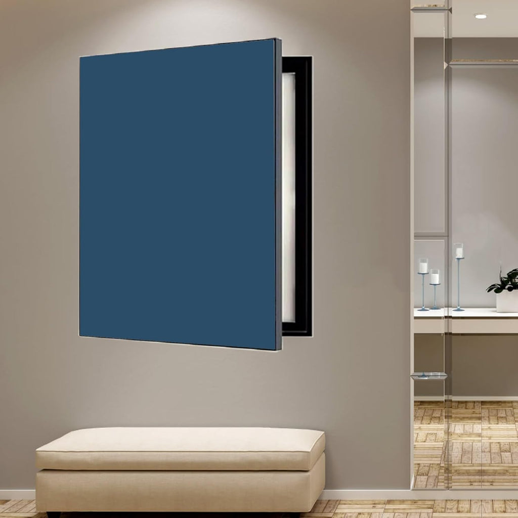 Electrical Panel Cover One-color Screen Electrical Panel Cover, Rectangle Fuse Box Protective Lid Decorative Wall, Plastic Frame Breaker Box Cover with Traceless Nails(Style14,WXH-50 x 60CM-19.7 x 23.