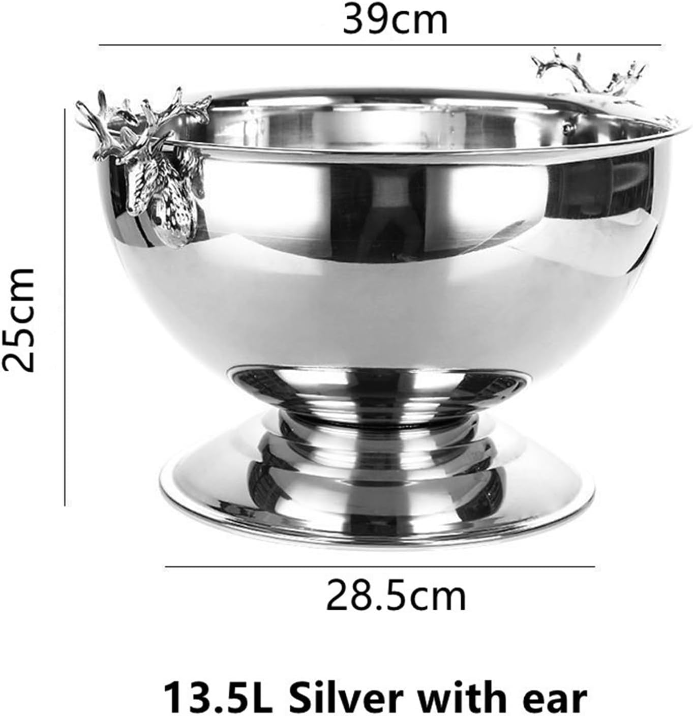 Ice Bucket Metal Ice Bucket Large Stainless Steel Ice Basin Ice Bucket Gold Suitable for Barbecue Party Bar Club Restaurant Hotel Etc. Keeps Ice Cold & Dry