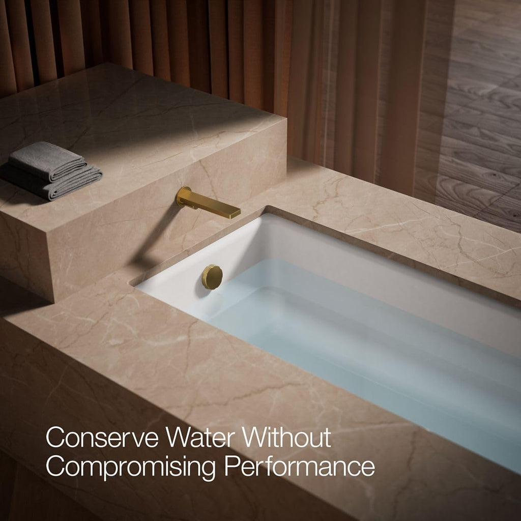 Kohler 73120-2MB Composed Wall-Mount Non-Diverter Bath Spout, Vibrant Brushed Moderne Brass