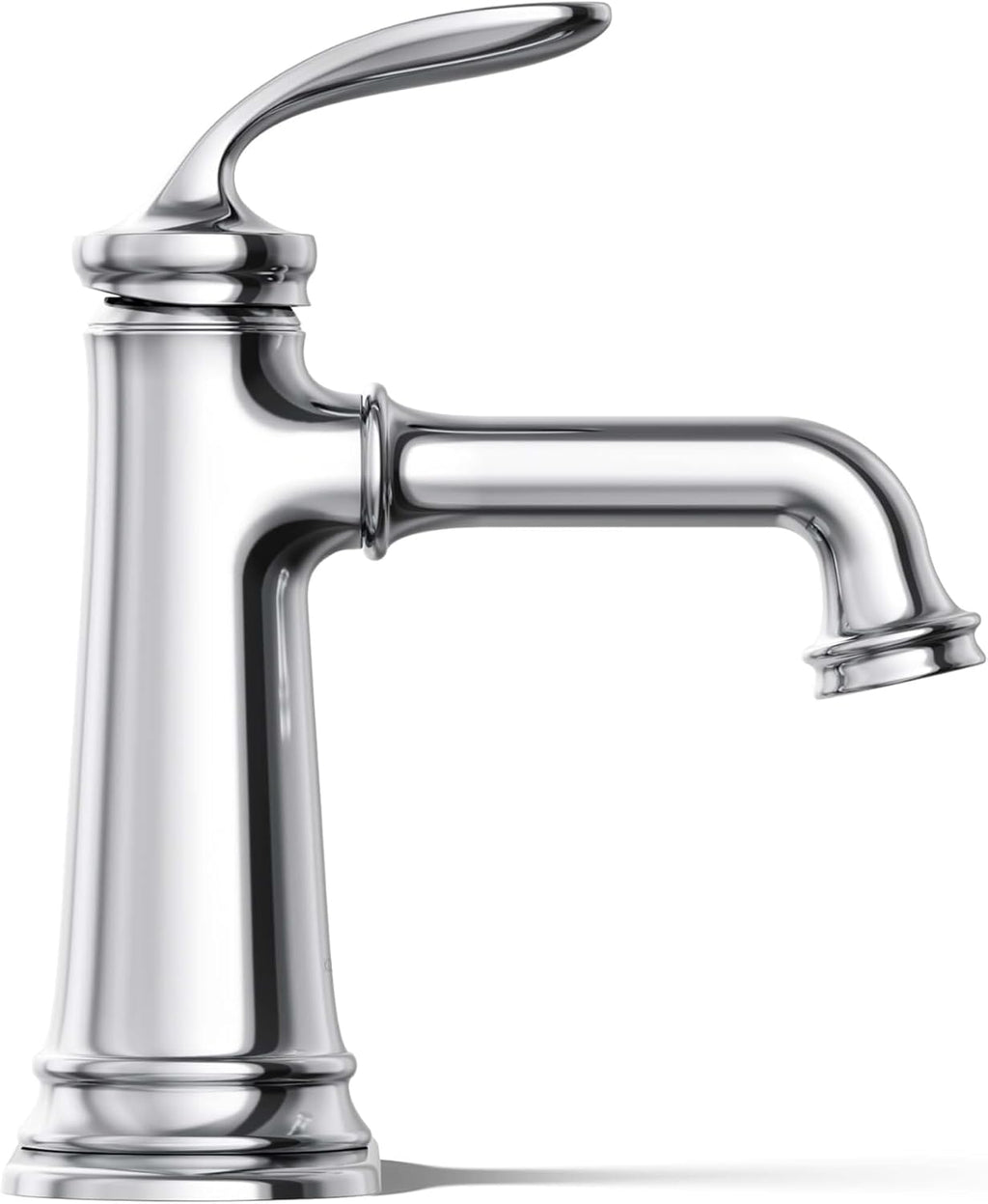 KOHLER 27379-4K-CP Bellera Single Handle Bathroom Faucet with Pop-Up Drain Assembly, One Hole Bathroom Sink Faucet, 1.0 gpm, Polished Chrome