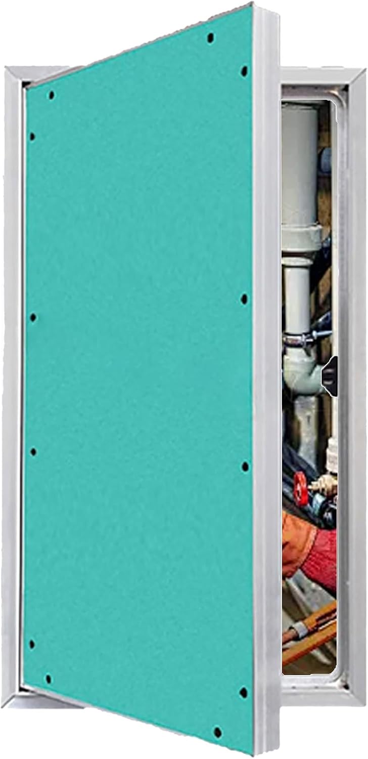 Heavy Duty Plumbing Access Panel - Flush-Mount Hidden Door for Drywall, Bathroom & Attic - Removable Cover (12x20in/30x50cm) - Easy Installation, Durable Design