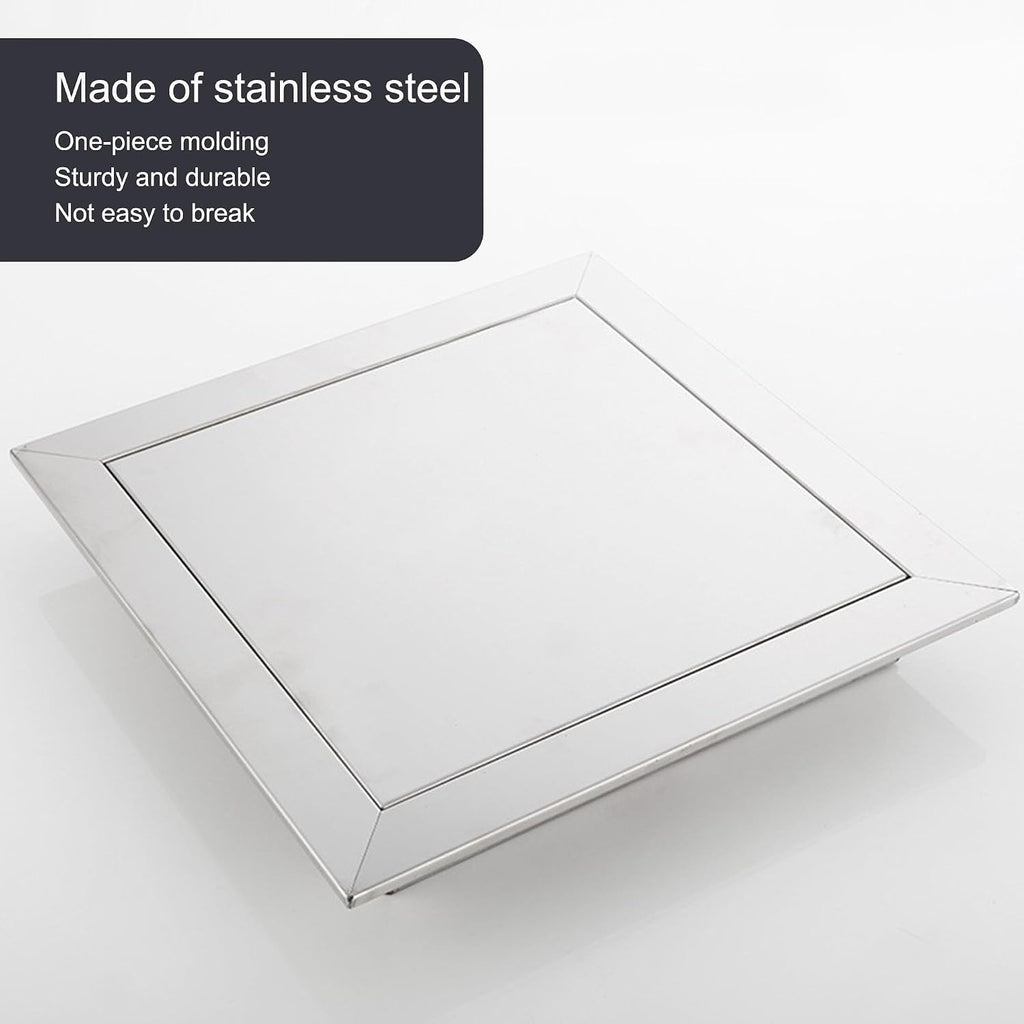 Stainless Steel Access Panel - 10x10in Outdoor Kitchen Access Door for BBQ Pit, Perfect for Drywall, Plumbing, Electrical, Weather-Resistant & Durable Access Solution