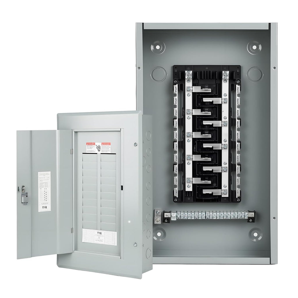 THQL Circuit Breaker Panels,20-Space, 125A Circuit Breaker Distribution Box, 120V/240V Circuit Breaker Electrical Enclosure,Indoor Main Lug Load Center