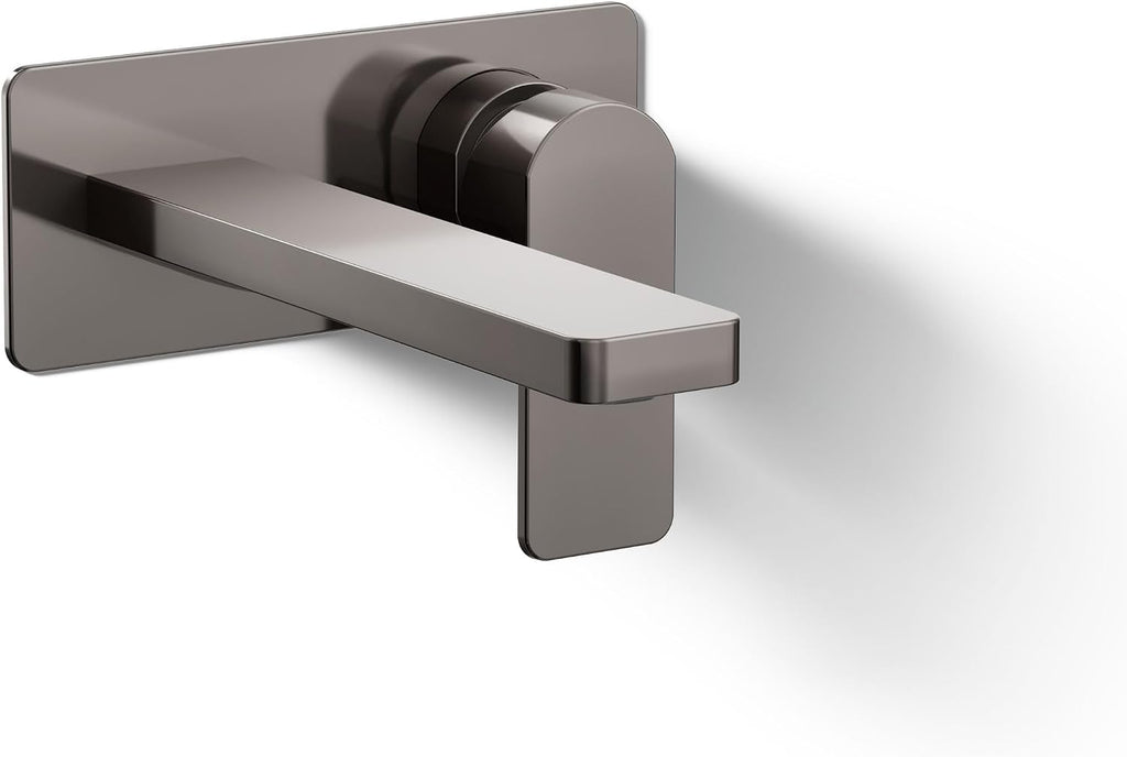 Kohler 22567-4-TT Parallel® Wall-Mount Single-Handle Bathroom Sink Faucet, 1.2 gpm, Vibrant Titanium
