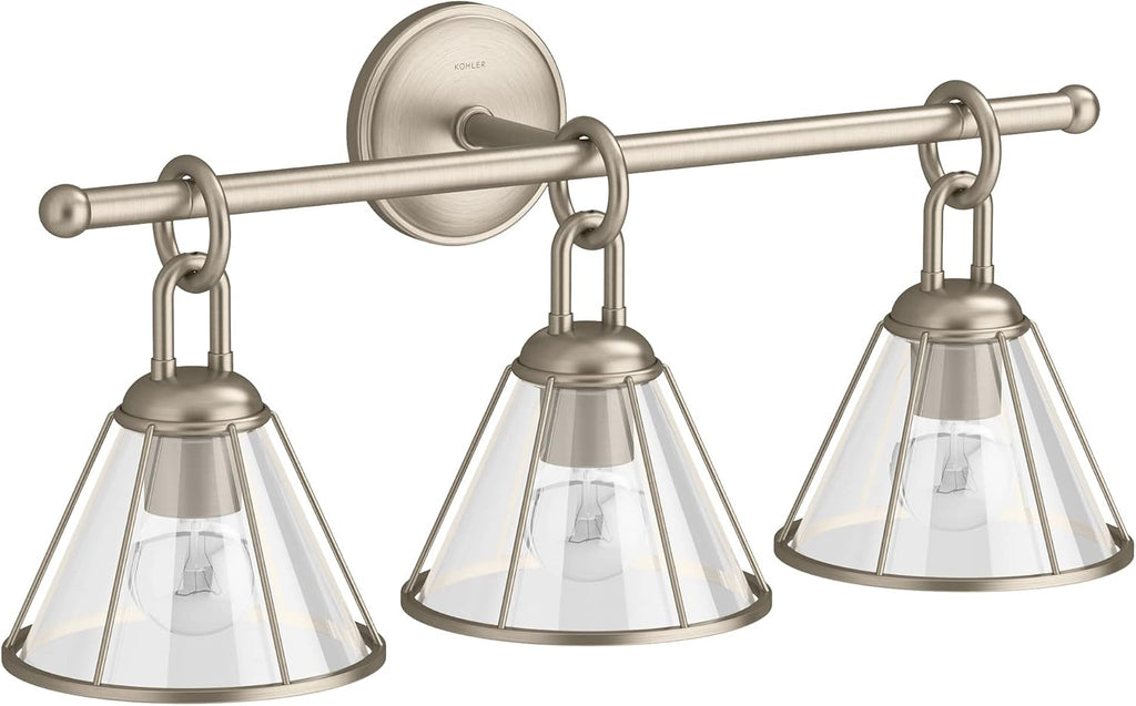 Kohler Lighting 27743-SC03 Terret 3 Light 24' Wide Bathroom Vanity Light - Vibrant Brushed Bronze