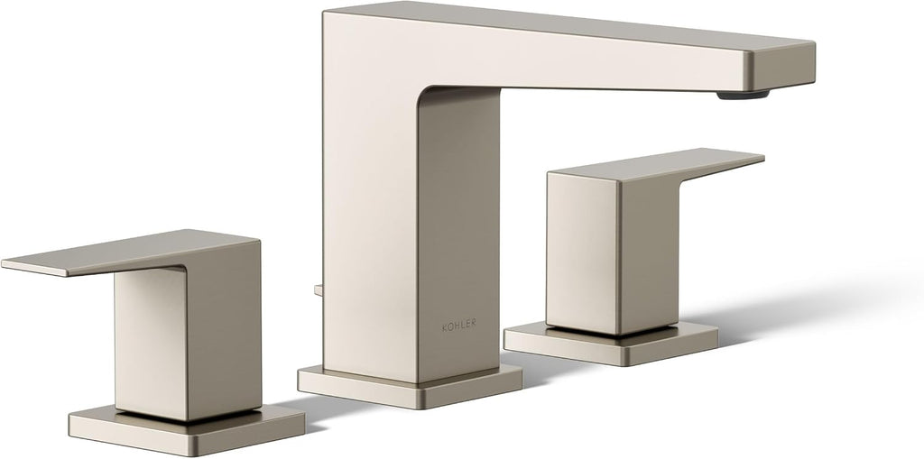 Kohler 23255-4-BN Honesty® Widespread Bathroom Sink Faucet, 1.2 gpm, Vibrant Brushed Nickel