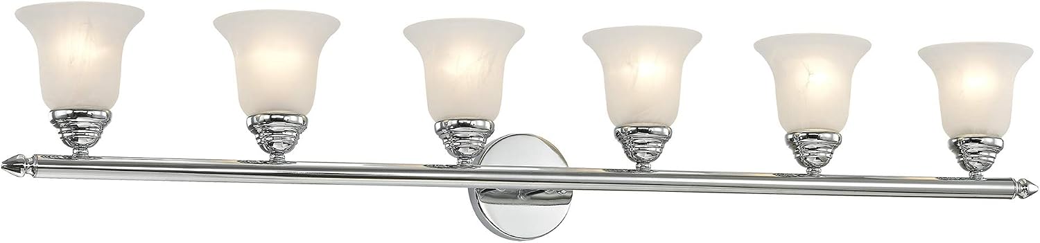 Livex Lighting 1066-05 Neptune 6-Light Bath Light, Chrome