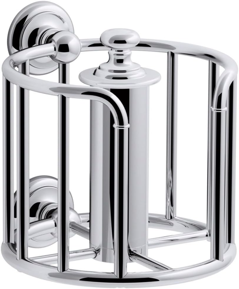KOHLER K-72576-CP Artifacts Toilet Tissue Carriage, Polished Chrome