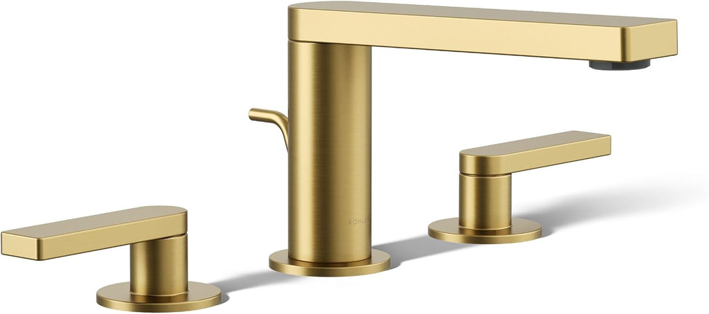 Kohler 73060-4-2MB Composed® Widespread Bathroom Sink Faucet with Lever Handles, 1.2 gpm, Vibrant Brushed Moderne Brass