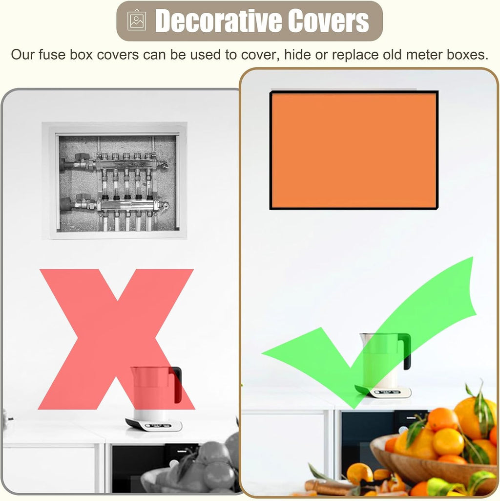 Decorative Breaker Box Cover Hanging, Indoor Electric Meter Box Cover for Distribution Decoration, Plastic Art Junction Box Covers for Homeline(Green,60x80cm(23 5/8x31 1/2'))