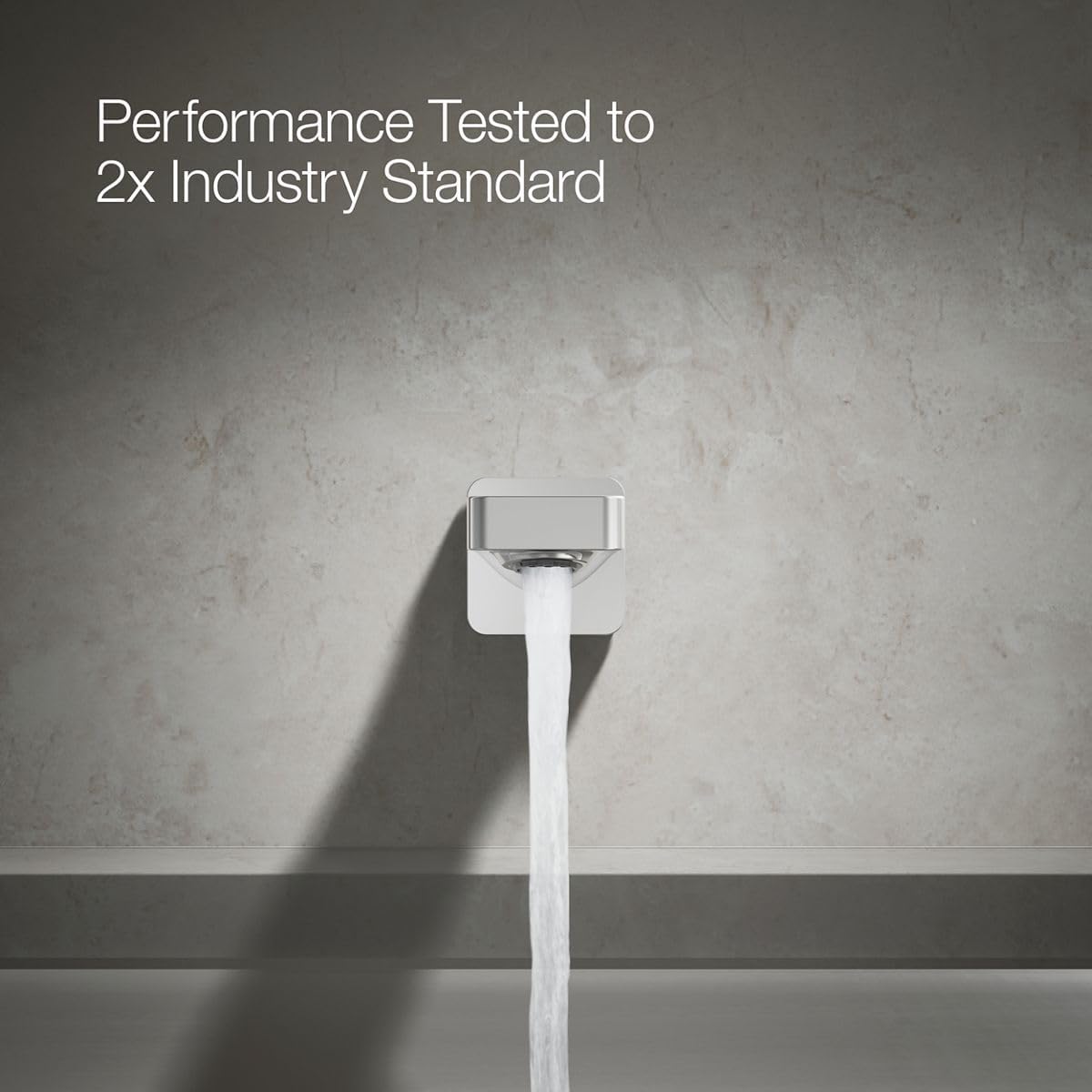 Kohler 23510-CP Parallel® Wall-Mount Bath spout, Polished Chrome