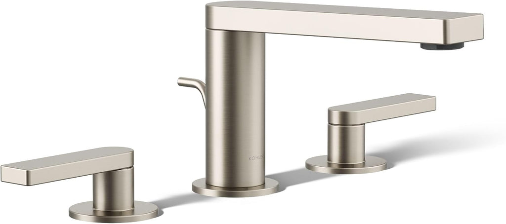 Kohler 73060-4-BN Composed® Widespread Bathroom Sink Faucet with Lever Handles, 1.2 gpm, Vibrant Brushed Nickel