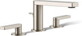 Kohler 73060-4-BN Composed® Widespread Bathroom Sink Faucet with Lever Handles, 1.2 gpm, Vibrant Brushed Nickel