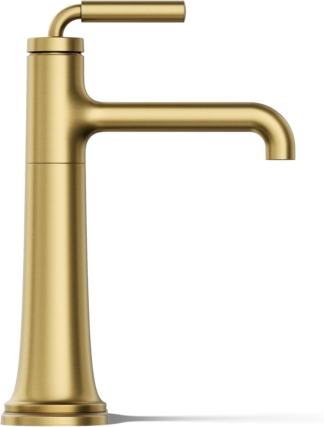 Kohler 26437-4-2MB Tone™ Tall Single-Handle Bathroom Sink Faucet, 1.2 gpm, Vibrant Brushed Moderne Brass