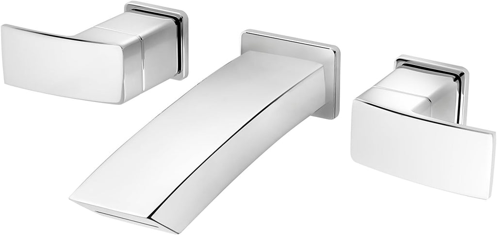 Pfister LG49DF3C Kenzo 2-Handle 8' Wallmount Bathroom Faucet, Polished Chrome