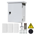 Nema Enclosure with Rain Hood Weatherproof Junction Electric Breaker Box with Fan-Vent Design Electrical Cabinet with Mounting Track Hole in Back 16X20X12