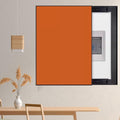 Vertical Breaker Box Cover for Decorative Electrical Panel, Indoor Fuse Box Cover for Wall Artative, Hide Meter Electric Cover with Sliding Design(Orange,40x50cm(15 3/4x19 3/4'))